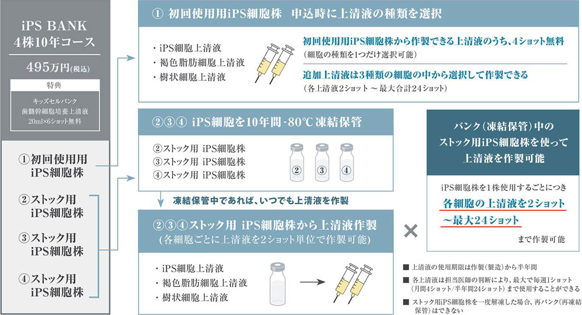 iPS BANK 4株10年コースのフロー